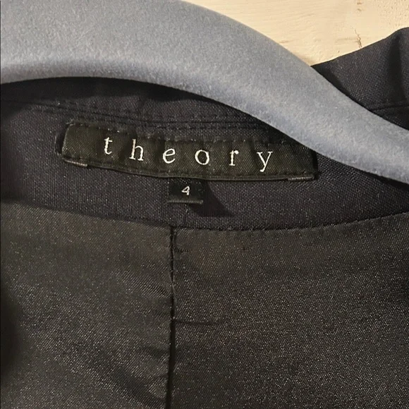 Theory Black Wool Jacket Blazer Size 4 - Picture 2 of 5